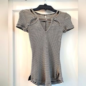 Free People - Short Sleeve Cutout Shirt